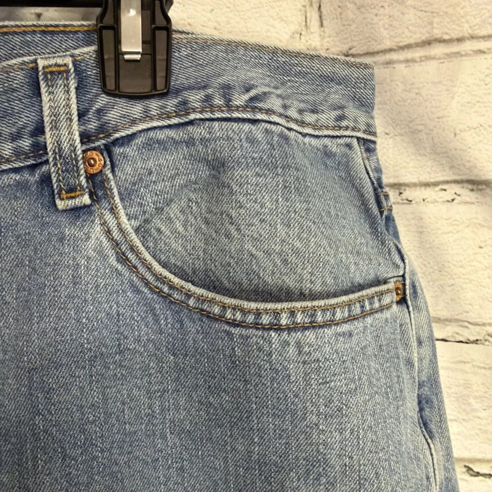 Levi's 505 Men's Jeans W42 L32 Straight Leg Zip Fly Light Wash Y2K